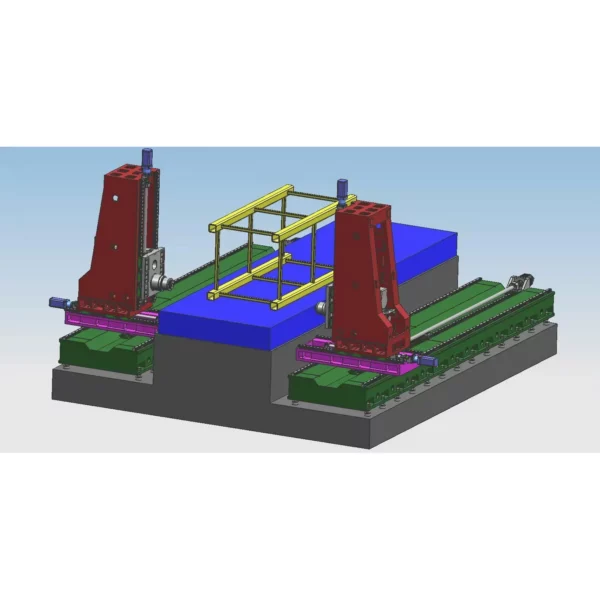 Горизонтальный сверлильно-расточной станок BOSM 2050-5Z со встречным фрезерованием