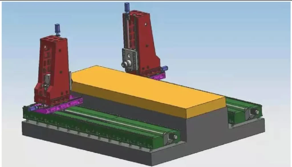Горизонтальный двухсторонний сверлильно-расточный станок BOSM 2050-5Z с ЧПУ