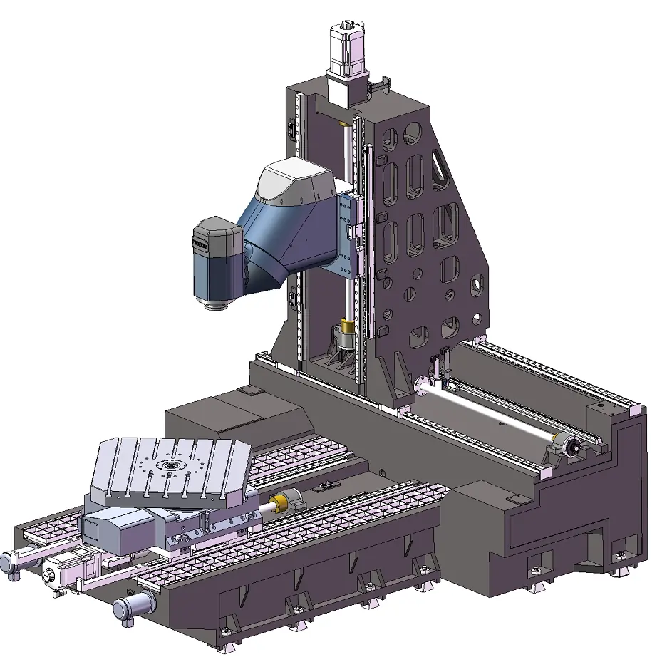 Пятиосевой горизонтальный обрабатывающий центр NHM-50-P с ЧПУ